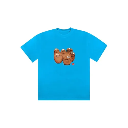 Mcdonald's X Travis Scott T-Shirts Unisex Lake Blue