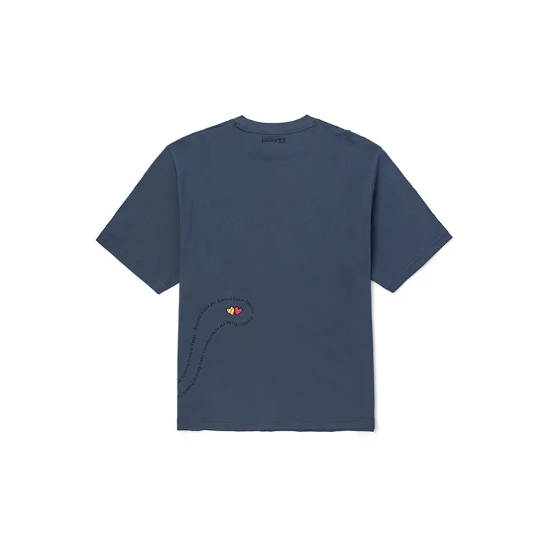 Kappa x Britto Crew Neck Loose Fit Straight Short Sleeved T Shirt Unisex-5
