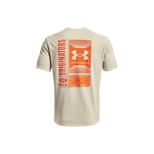 Under Armour T-Shirts Men Brown