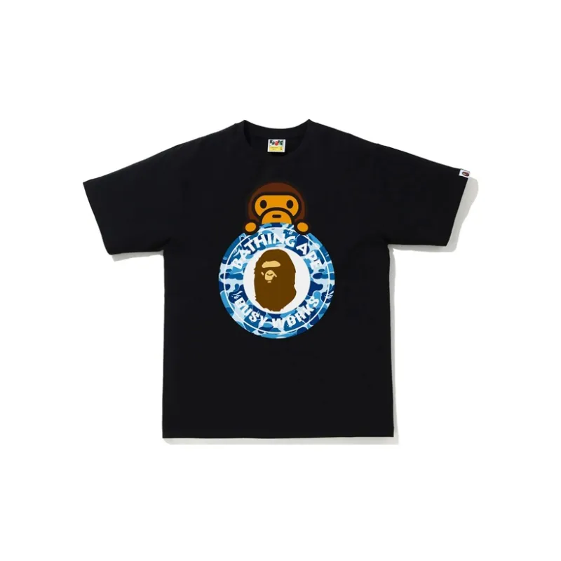 A BATHING APE Color Camo Milo On Busy Works Tee-1