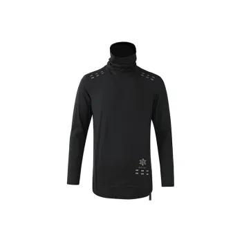NORVINCY Breathable Sweat-Wicking Dark Color Sports Long-Sleeved T-Shirt For Spring And Autumn Unisex