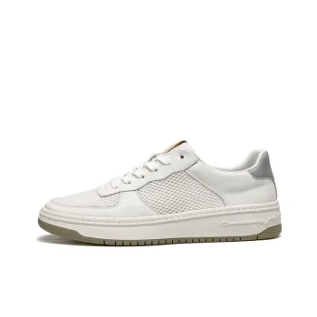 LEAVELAND Stylish Skateboarding Shoes Men's White