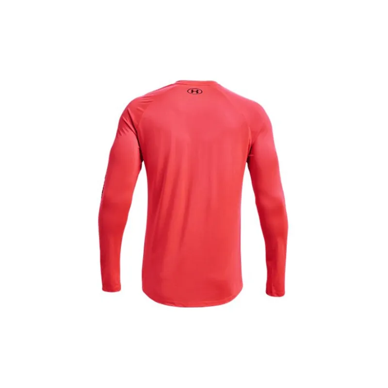 Under Armour Straight Long Sleeved T Shirt Men's Red-1