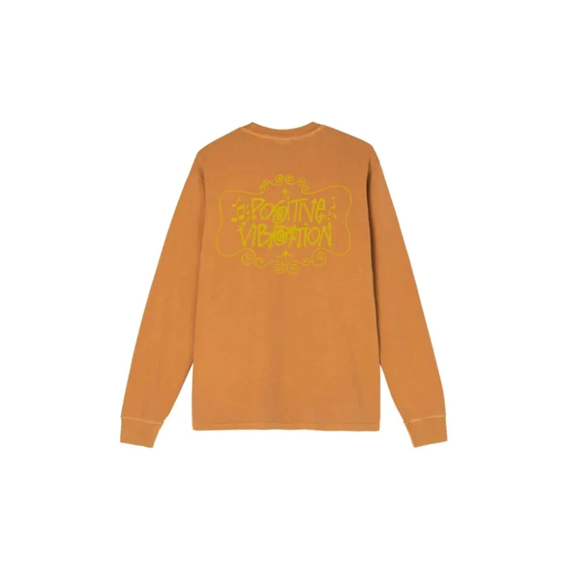 Stussy Positive Vibration Pigment Dyed L/S T shirt-5
