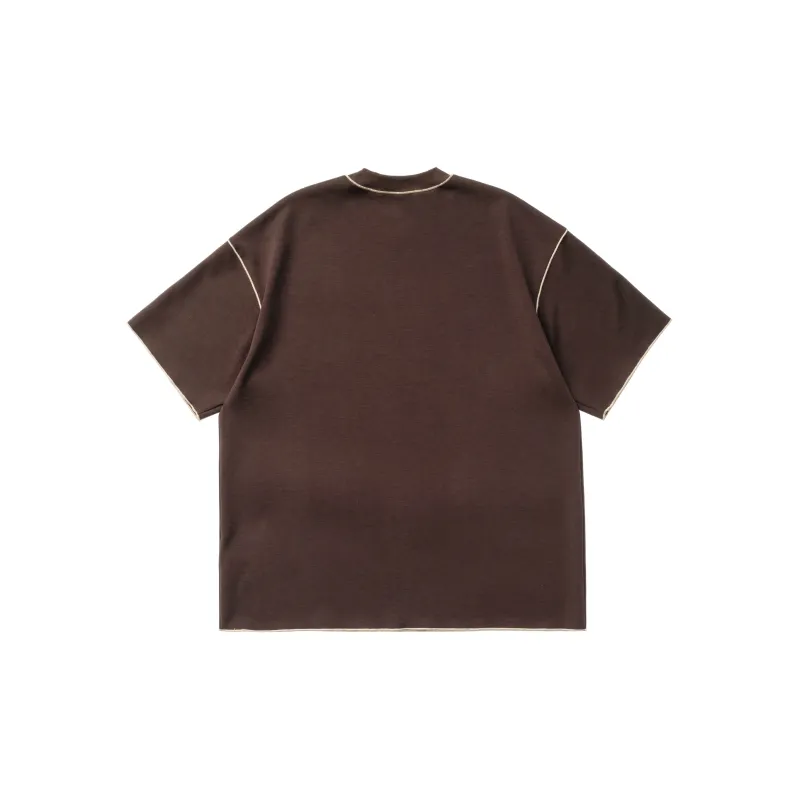 OPICLOTH SS22 Straight T-Shirt Unisex Coffee-1