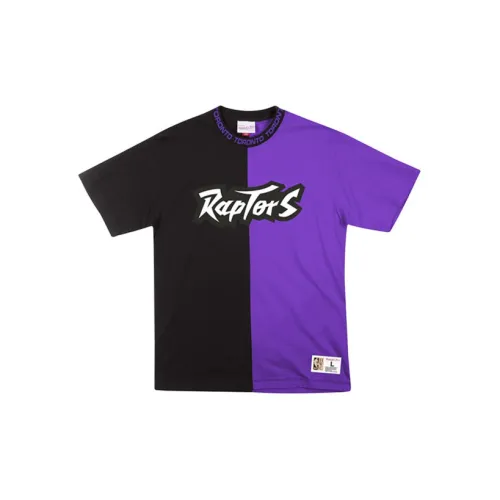 Mitchell Ness T-Shirts Unisex Black/Purple