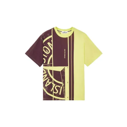 STONE ISLAND T-Shirts Men Lemon Yellow