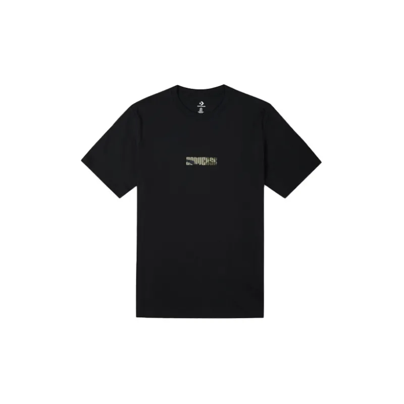 Converse CHEVRON CAMO FILL T Shirt Men's Black-1