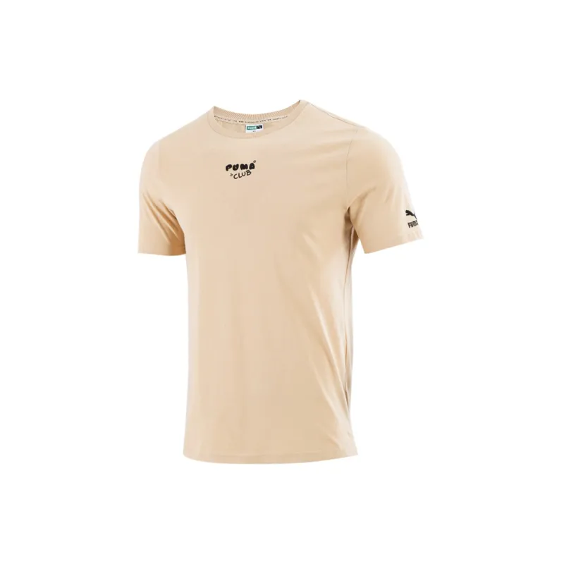 PUMA Set in Sleeve T Shirt Men's Wheat-1
