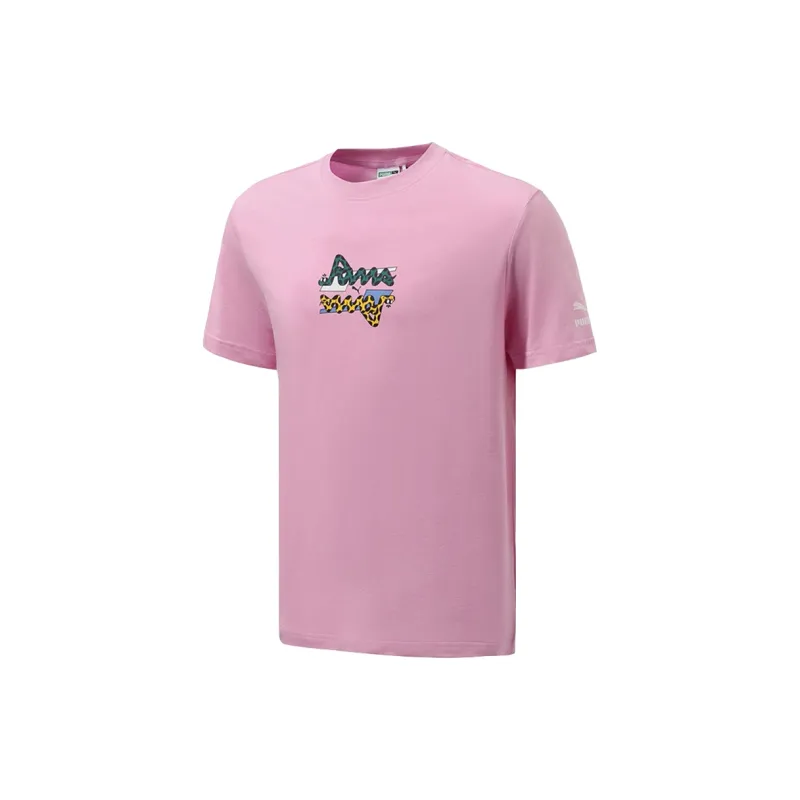 PUMA T Shirts Men Pink-1
