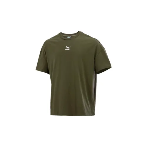 PUMA T-Shirts Men Army Green