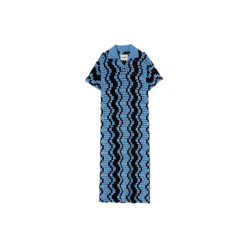 JIL SANDER Short-Sleeved Dresses Women's Blue