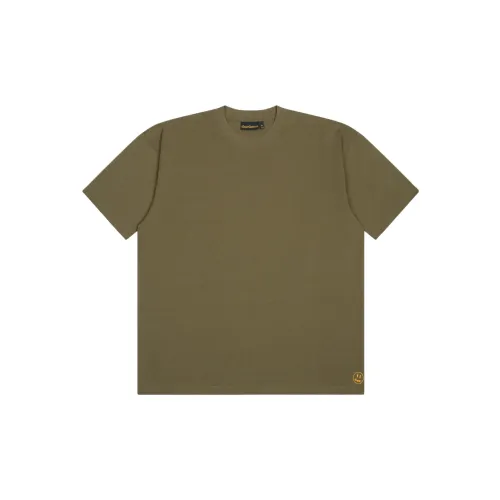 Drew House Smiley Collection T-Shirts Unisex Olive