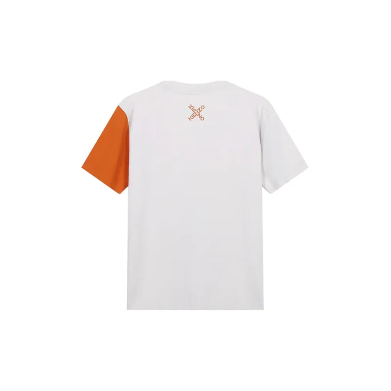 KENZO T Shirts Men Gray Orange-1