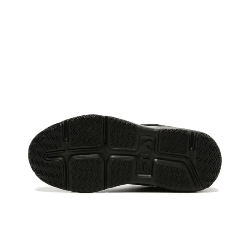 FILA Cushioning, Slip Resistant, And Abrasion Resistant Low Top Casual Shoes Unisex Black-4