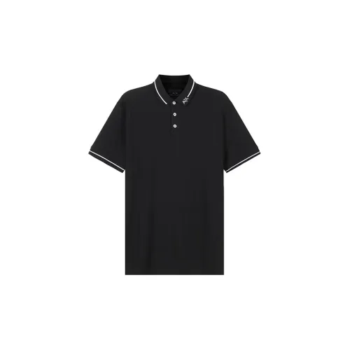 ARMANI EXCHANGE Polo Shirts Men Black