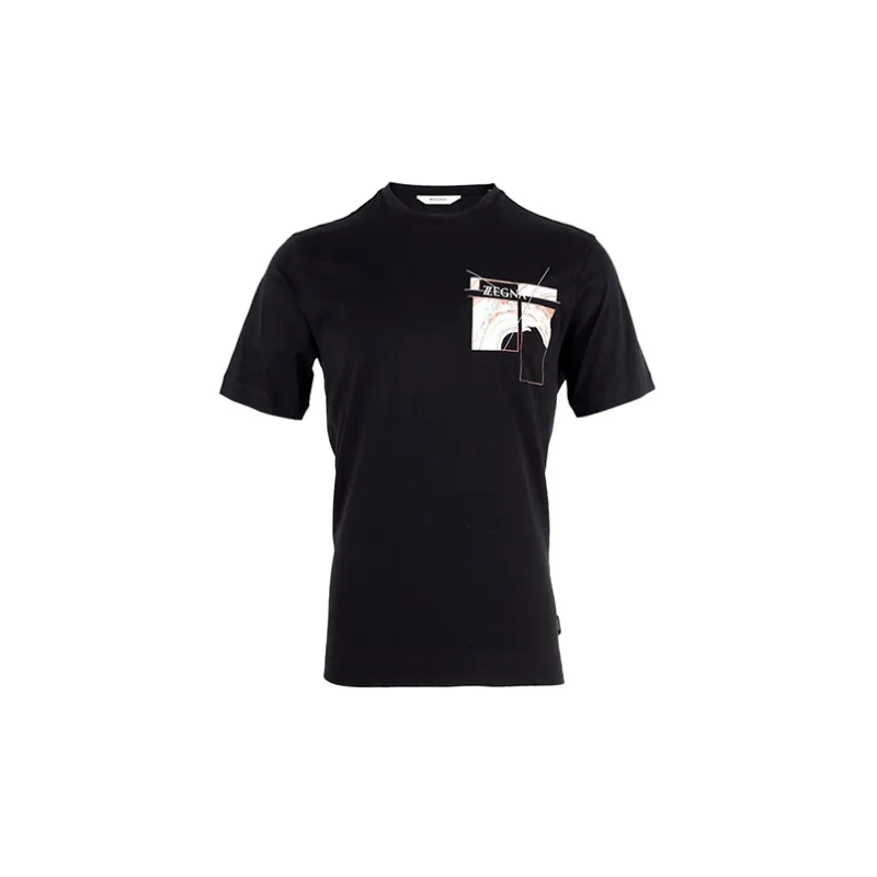 Ermenegildo Zegna T Shirts Men Black-1