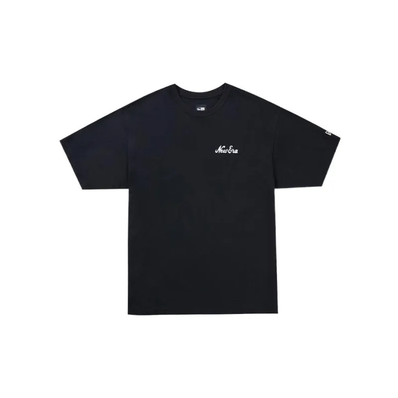 New Era Drop Shoulder Sleeve T-Shirt Unisex Black-1
