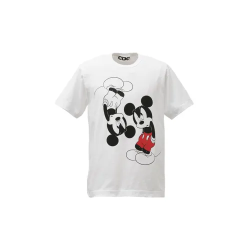 Disney X CDG T-Shirts Unisex White