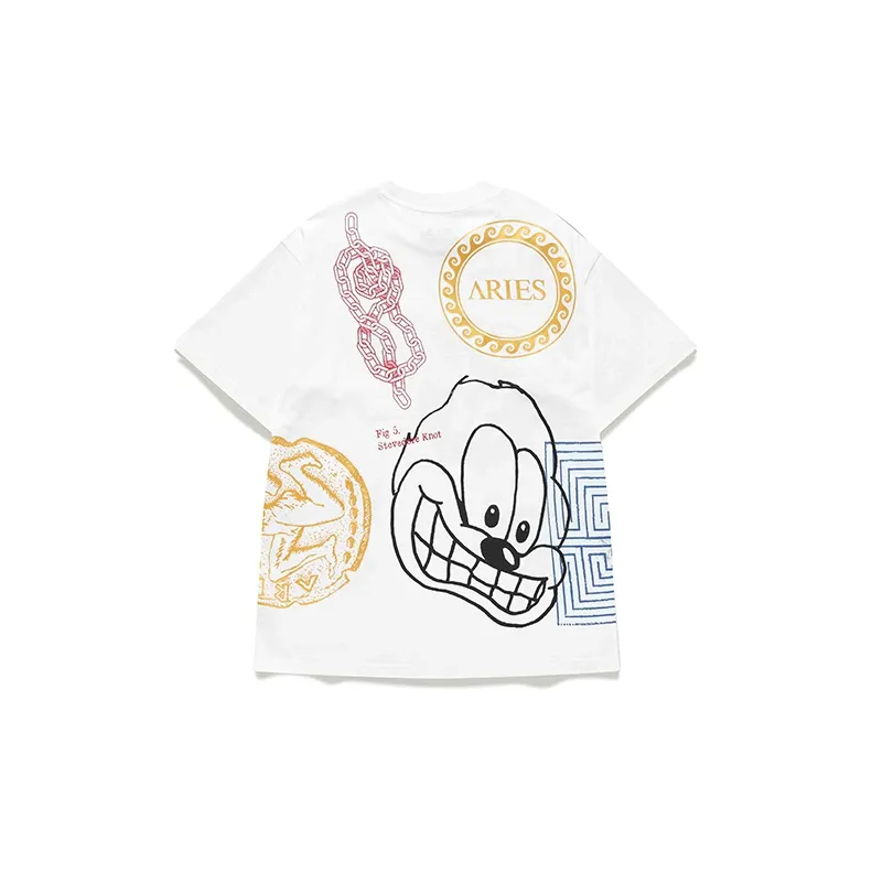 FILA FUSION ARIES Collaboration Collection T-Shirt Unisex Standard White-1