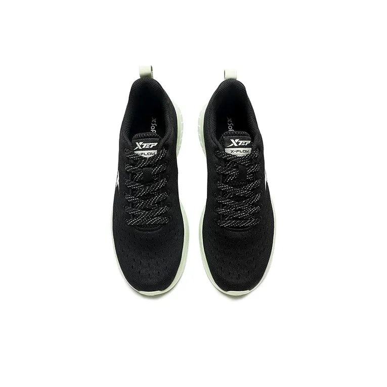 XTEP Qing Feng Running Shoes Men's Black Green-3