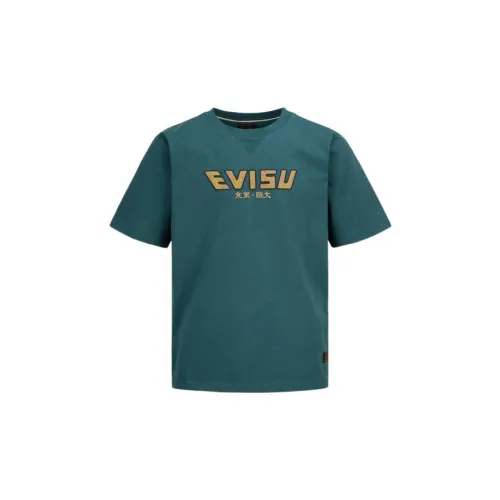 EVISU T-Shirts Men Dark Blue