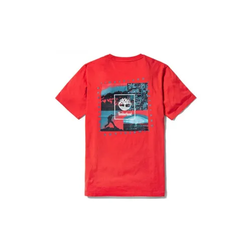 Timberland T-Shirts Men Spicy Pepper Red