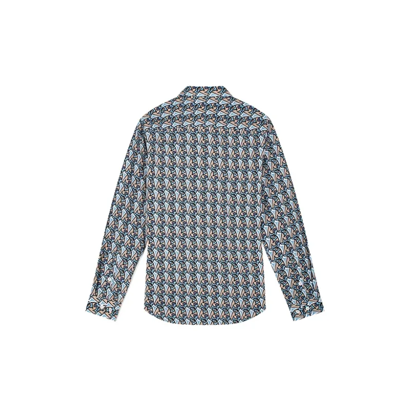 DAVID NAMAN Shirts Men Blue-1
