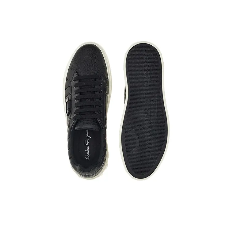 FERRAGAMO Gancini-plaque Low-top Sneakers-4