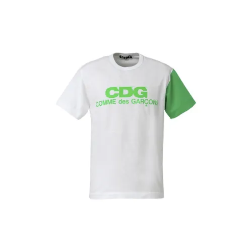 CDG T-Shirts Unisex White/Green