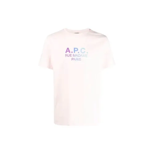 A.P.C T-Shirts Men Pink