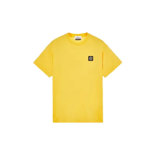 STONE ISLAND T-Shirts Men Yellow