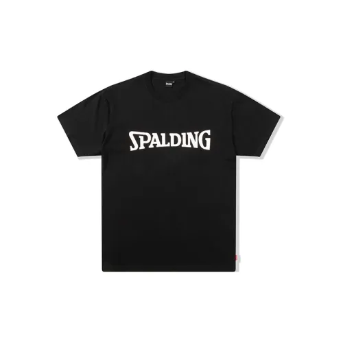 SPALDING T-Shirts Unisex Black