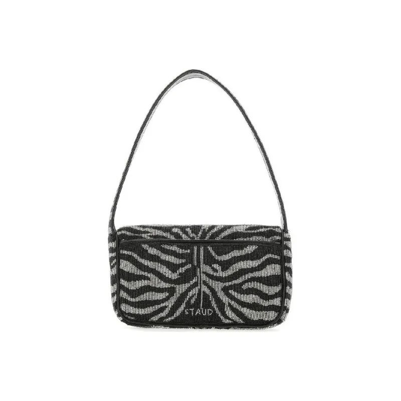 Staud Fabric Shoulder Bag, Handbag Regular Women's Black-3