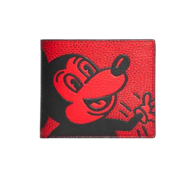 COACH 3 IN 1 Wallet Women's Red & Black