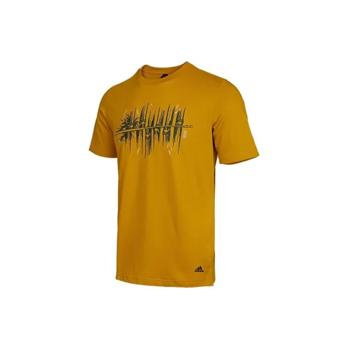 Adidas T-Shirts Men Earth Yellow