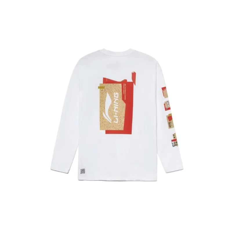 LiNing Sports Basketball Collection T Shirts Men White-1