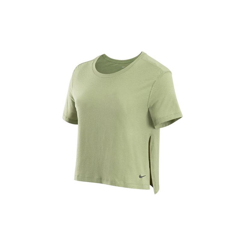 Nike Yoga Dri FIT Women s Top Olive Green