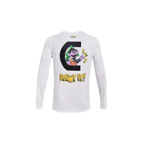 Under Armour Curry X Sesame Street T-Shirts Men White