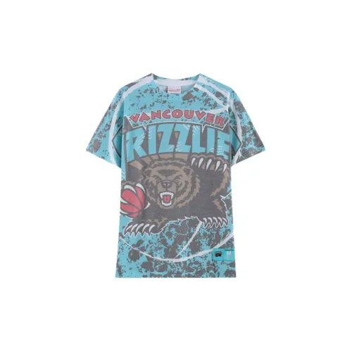 Mitchell & Ness Men’s Grizzlies Round-neck T-shirt Blue Male