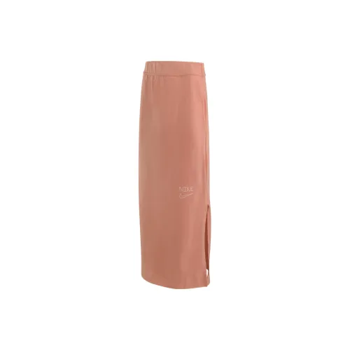 Nike Casual Long Skirts Women's Orange Pink