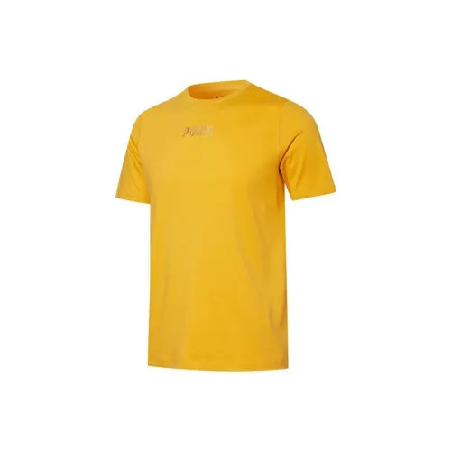 PUMA T-Shirts Men Yellow