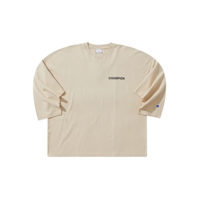 Champion Straight Long Sleeved T Shirt Japan Version Unisex-8