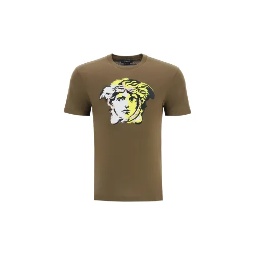 VERSACE T-Shirts Men Dark Green