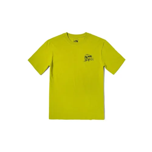 THE NORTH FACE T-Shirts Unisex Yellow Green