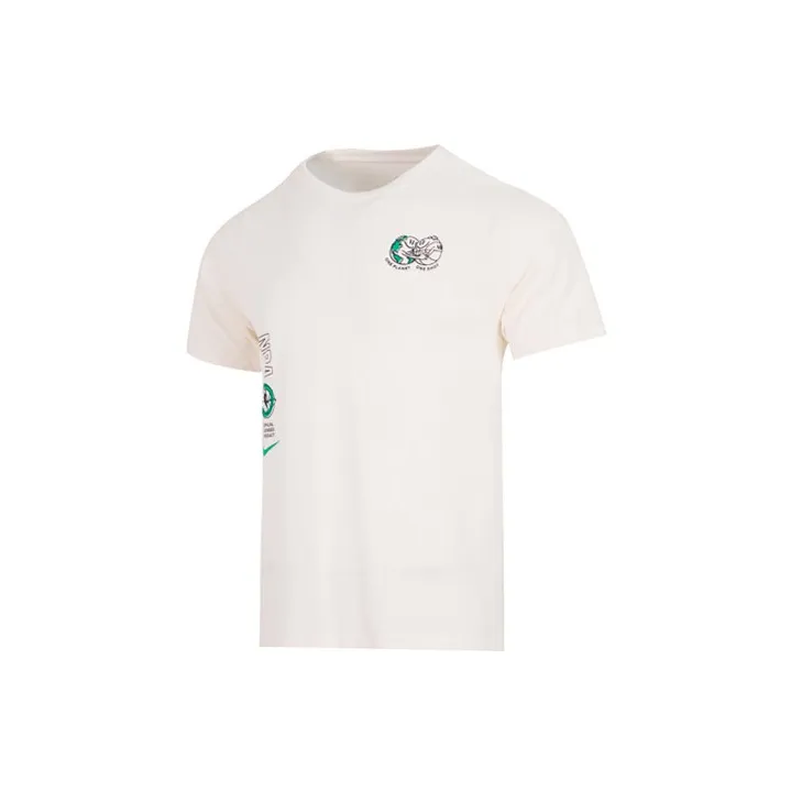 Nike Drop Shoulder Sleeve T Shirt Men's White-1