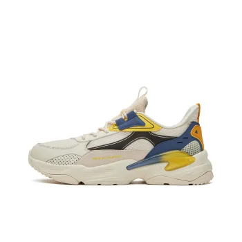 Erke Casual Shoes Men Low Top Feather White/Sunlight Yellow