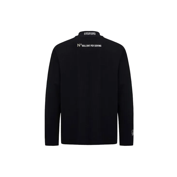 EVISU Long Sleeved T Shirt Men's Black-1