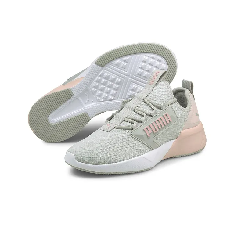 PUMA Retaliate Mesh SoftFoam Low-Top Running Shoes Women's Gray Pink-4