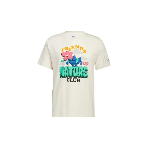 Adidas Originals Friends Of Nature Club T-Shirts Men Off White